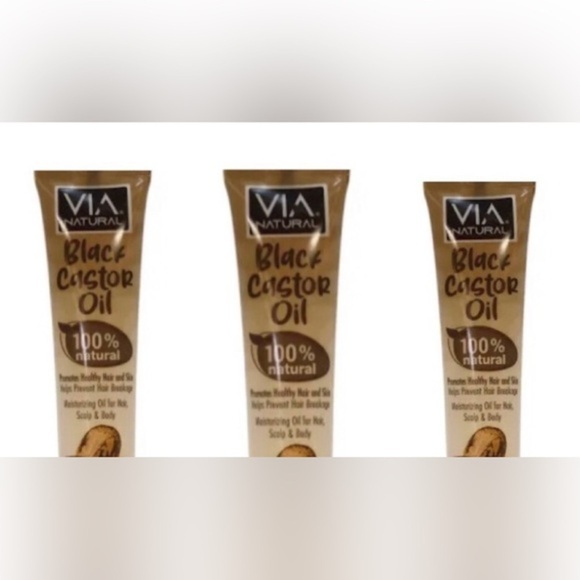 3pack‎ 100% natural moisturizing BLACK CASTOR Oil new - Picture 1 of 3